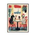 Picture of Café Canine _GroupedProduct_Rectangle_Portrait_Canvas_Framed_