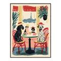 Picture of Café Canine _GroupedProduct_Rectangle_Portrait_Canvas_Framed_