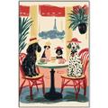 Picture of Café Canine _GroupedProduct_Rectangle_Portrait_Canvas_Framed_