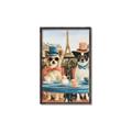Picture of Tea Time at the Tower _GroupedProduct_Rectangle_Portrait_Canvas_Framed_