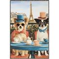 Picture of Tea Time at the Tower _GroupedProduct_Rectangle_Portrait_Canvas_Framed_
