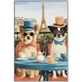 Picture of Tea Time at the Tower _GroupedProduct_Rectangle_Portrait_Canvas_Framed_