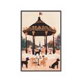 Picture of Le Petit Chien Tea Party _GroupedProduct_Rectangle_Portrait_Canvas_Framed_
