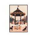 Picture of Le Petit Chien Tea Party _GroupedProduct_Rectangle_Portrait_Canvas_Framed_
