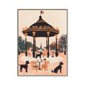 Picture of Le Petit Chien Tea Party _GroupedProduct_Rectangle_Portrait_Canvas_Framed_