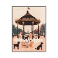 Picture of Le Petit Chien Tea Party _GroupedProduct_Rectangle_Portrait_Canvas_Framed_
