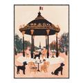 Picture of Le Petit Chien Tea Party _GroupedProduct_Rectangle_Portrait_Canvas_Framed_