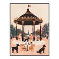 Picture of Le Petit Chien Tea Party _GroupedProduct_Rectangle_Portrait_Canvas_Framed_