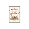 Picture of My Love Language is Poutine _GroupedProduct_Rectangle_Portrait_Canvas_Framed_