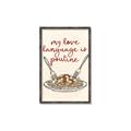 Picture of My Love Language is Poutine _GroupedProduct_Rectangle_Portrait_Canvas_Framed_