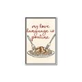 Picture of My Love Language is Poutine _GroupedProduct_Rectangle_Portrait_Canvas_Framed_