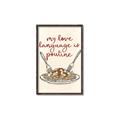Picture of My Love Language is Poutine _GroupedProduct_Rectangle_Portrait_Canvas_Framed_