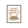 Picture of My Love Language is Poutine _GroupedProduct_Rectangle_Portrait_Canvas_Framed_