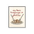 Picture of My Love Language is Poutine _GroupedProduct_Rectangle_Portrait_Canvas_Framed_