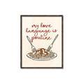 Picture of My Love Language is Poutine _GroupedProduct_Rectangle_Portrait_Canvas_Framed_