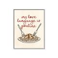 Picture of My Love Language is Poutine _GroupedProduct_Rectangle_Portrait_Canvas_Framed_
