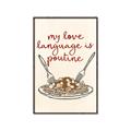 Picture of My Love Language is Poutine _GroupedProduct_Rectangle_Portrait_Canvas_Framed_