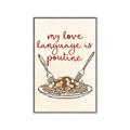Picture of My Love Language is Poutine _GroupedProduct_Rectangle_Portrait_Canvas_Framed_