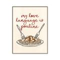 Picture of My Love Language is Poutine _GroupedProduct_Rectangle_Portrait_Canvas_Framed_