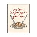Picture of My Love Language is Poutine _GroupedProduct_Rectangle_Portrait_Canvas_Framed_