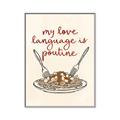 Picture of My Love Language is Poutine _GroupedProduct_Rectangle_Portrait_Canvas_Framed_