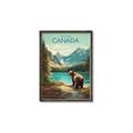 Picture of Canadian Brown Bear _GroupedProduct_Rectangle_Portrait_Canvas_Framed_