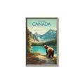 Picture of Canadian Brown Bear _GroupedProduct_Rectangle_Portrait_Canvas_Framed_