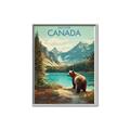 Picture of Canadian Brown Bear _GroupedProduct_Rectangle_Portrait_Canvas_Framed_