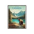Picture of Canadian Brown Bear _GroupedProduct_Rectangle_Portrait_Canvas_Framed_