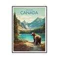 Picture of Canadian Brown Bear _GroupedProduct_Rectangle_Portrait_Canvas_Framed_
