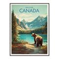 Picture of Canadian Brown Bear _GroupedProduct_Rectangle_Portrait_Canvas_Framed_