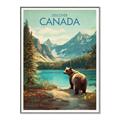 Picture of Canadian Brown Bear _GroupedProduct_Rectangle_Portrait_Canvas_Framed_