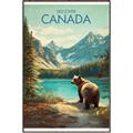Picture of Canadian Brown Bear _GroupedProduct_Rectangle_Portrait_Canvas_Framed_