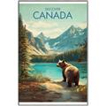 Picture of Canadian Brown Bear _GroupedProduct_Rectangle_Portrait_Canvas_Framed_