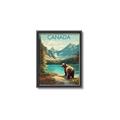 Picture of Canadian Brown Bear _GroupedProduct_Rectangle_Portrait_Canvas_Framed_