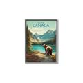 Picture of Canadian Brown Bear _GroupedProduct_Rectangle_Portrait_Canvas_Framed_