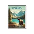 Picture of Canadian Brown Bear _GroupedProduct_Rectangle_Portrait_Canvas_Framed_