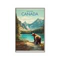 Picture of Canadian Brown Bear _GroupedProduct_Rectangle_Portrait_Canvas_Framed_