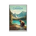 Picture of Canadian Brown Bear _GroupedProduct_Rectangle_Portrait_Canvas_Framed_