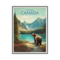 Picture of Canadian Brown Bear _GroupedProduct_Rectangle_Portrait_Canvas_Framed_