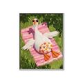 Picture of The Tanning Duck _GroupedProduct_Rectangle_Portrait_Canvas_Framed_