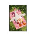 Picture of The Tanning Duck _GroupedProduct_Rectangle_Portrait_Canvas_Framed_