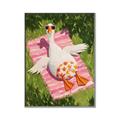 Picture of The Tanning Duck _GroupedProduct_Rectangle_Portrait_Canvas_Framed_