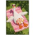Picture of The Tanning Duck _GroupedProduct_Rectangle_Portrait_Canvas_Framed_