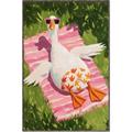 Picture of The Tanning Duck _GroupedProduct_Rectangle_Portrait_Canvas_Framed_