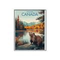 Picture of Canadian Beavers _GroupedProduct_Rectangle_Portrait_Canvas_Framed_