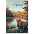 Picture of Canadian Beavers _GroupedProduct_Rectangle_Portrait_Canvas_Framed_