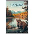 Picture of Canadian Beavers _GroupedProduct_Rectangle_Portrait_Canvas_Framed_