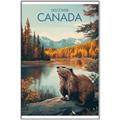 Picture of Canadian Beavers _GroupedProduct_Rectangle_Portrait_Canvas_Framed_