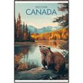Picture of Canadian Beavers _GroupedProduct_Rectangle_Portrait_Canvas_Framed_